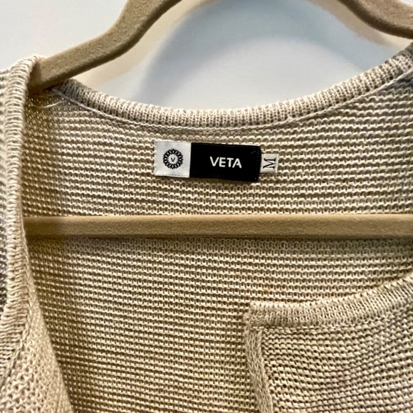 Linen knitted vest. Stylish and comfortable. - Picture 2 of 7